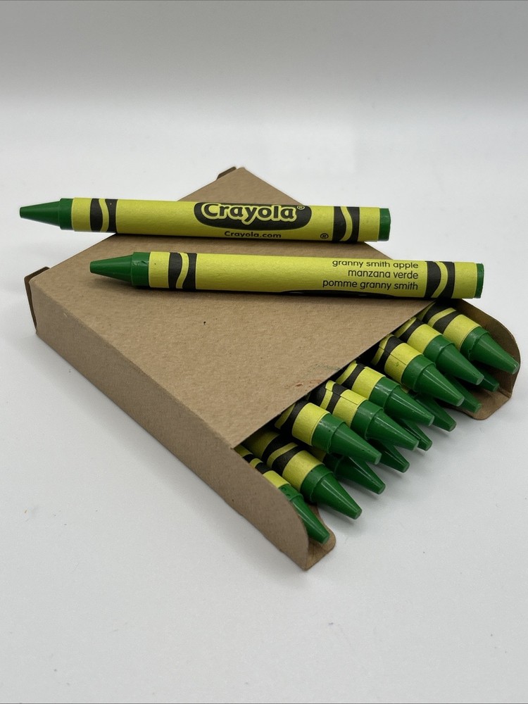 (16) Crayola Crayons (granny smith apple) BULK