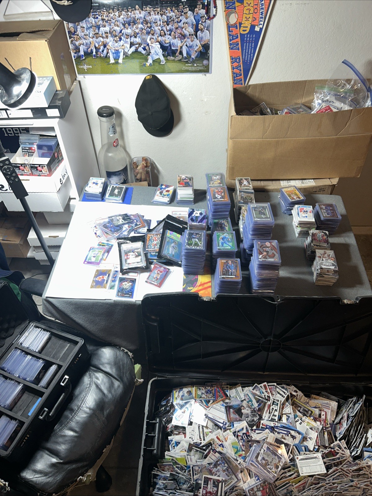 Sports Card MYSTERY Pack- 15 Cards NFL/MLB-4x Hits Per-Auto/Relic/#'d/RC/PSA 9