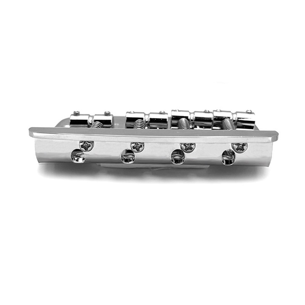 4 String Bass Bridge Assembly String Spacing 17.5mm Metal High Performance