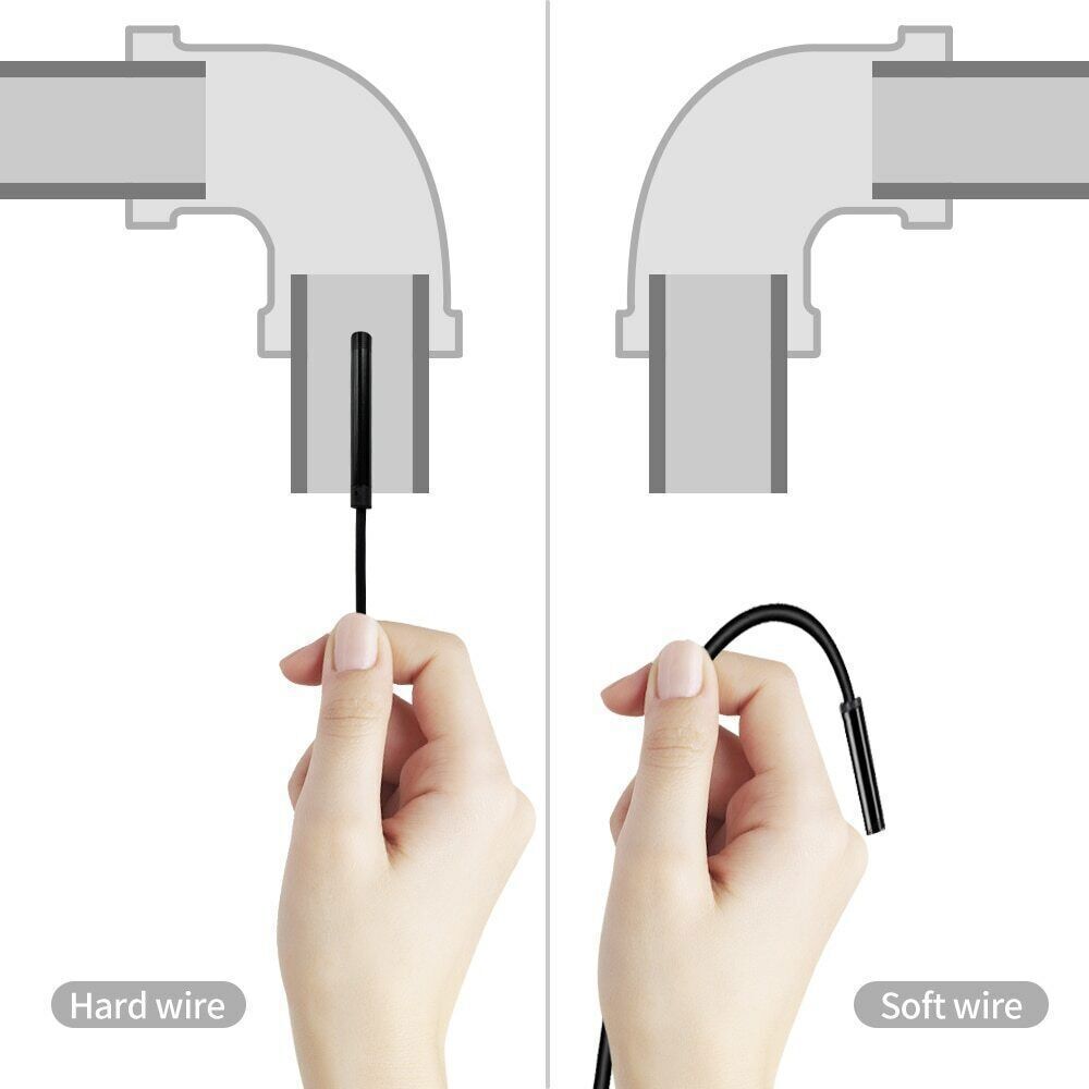 1M Endoscope Borescope HD Inspection Camera Scope for Android PC Waterproof