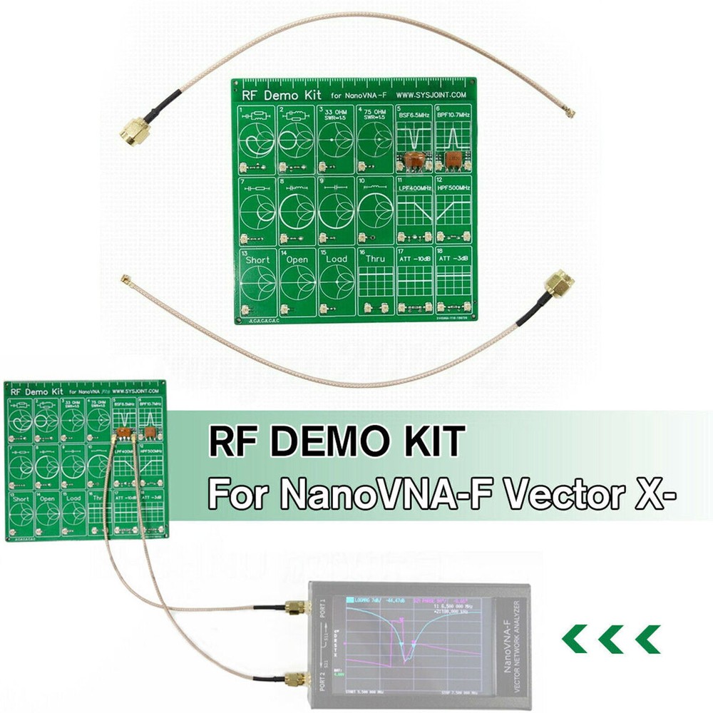 US RF Demo Kit For NanoVNA RF Test board Vector Network Test Filter / Attenuator