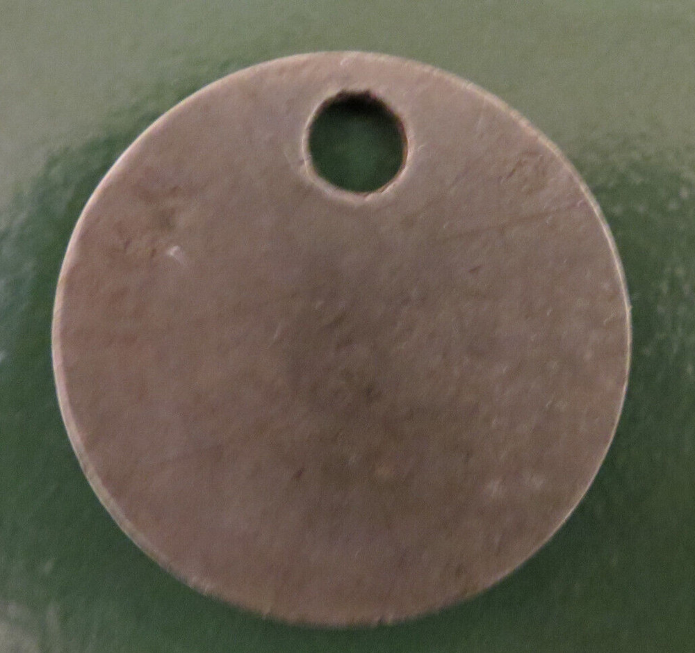 GRIMETHORPE Colliery Pit Check Tally - marked GRIMETHORPE COLLIERY 10