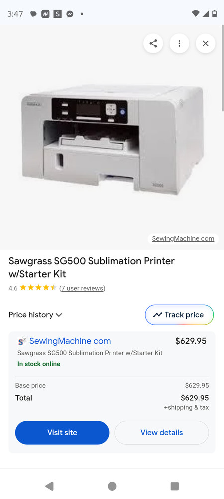 Sawgrass SG500 Sublimation Printer