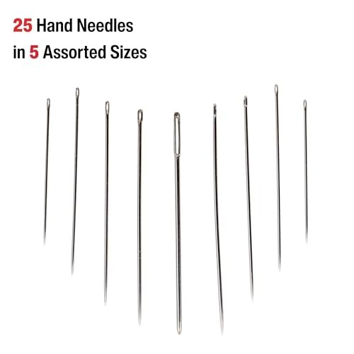 00276 Assorted Hand Needles in Compact, 25-Count,Assorted 25/Pkg 1-Pack