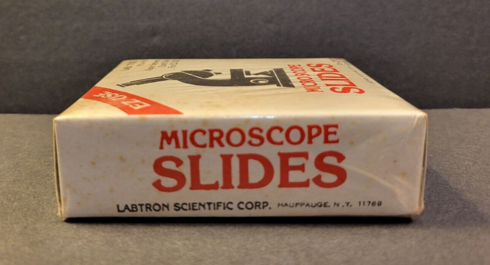 EZ Use 72 Plain Blank Microscope Slides 1"x3" 1mm-1.2mm Thick Labtron NOS