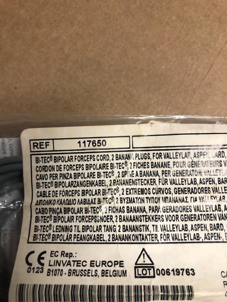 NEW LINVATEC 117650 BI-POLAR FORCEPS CABLE