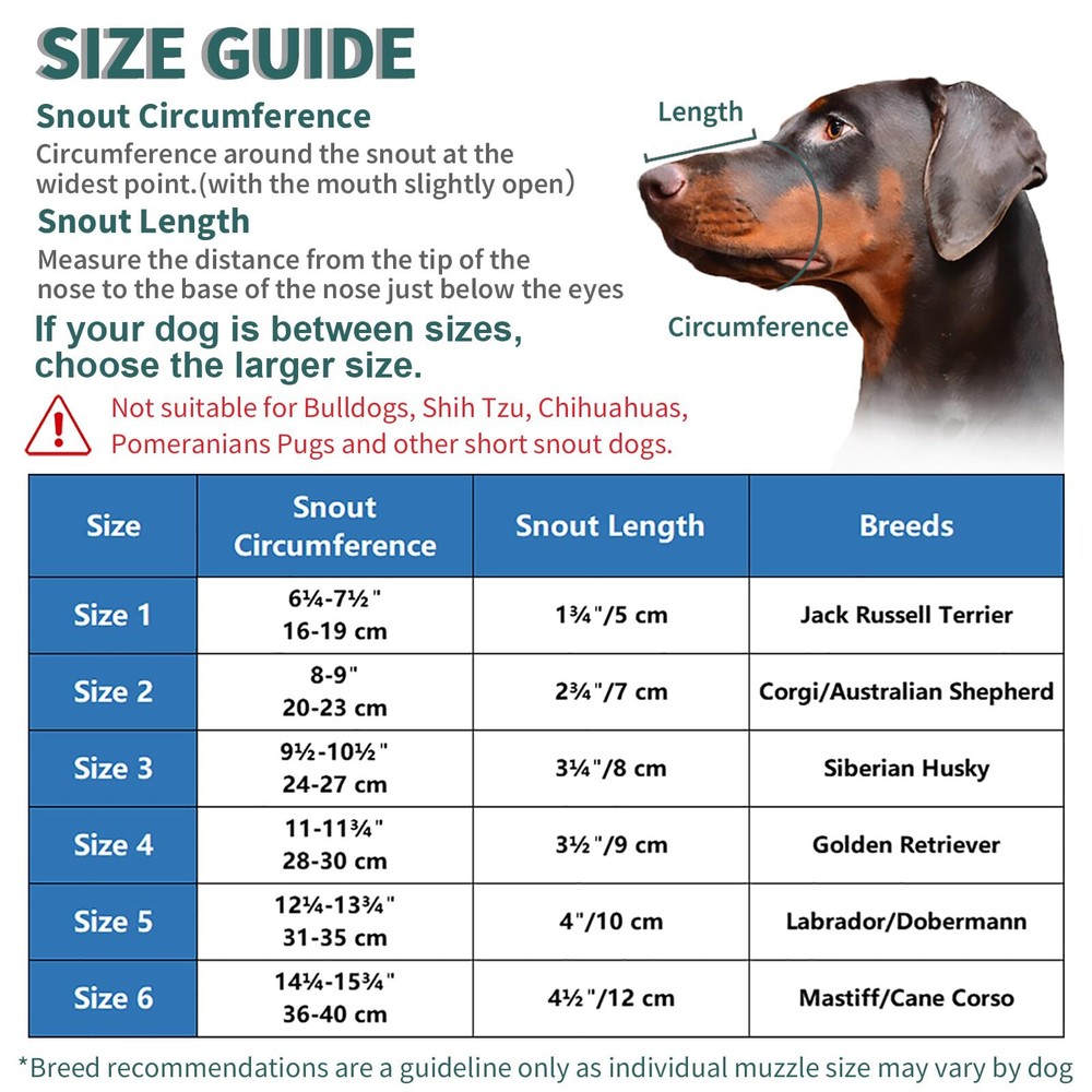 Dog Muzzle Basket Muzzle Anti Biting Chewing Sturdy Lightweight Muzzle Allows...