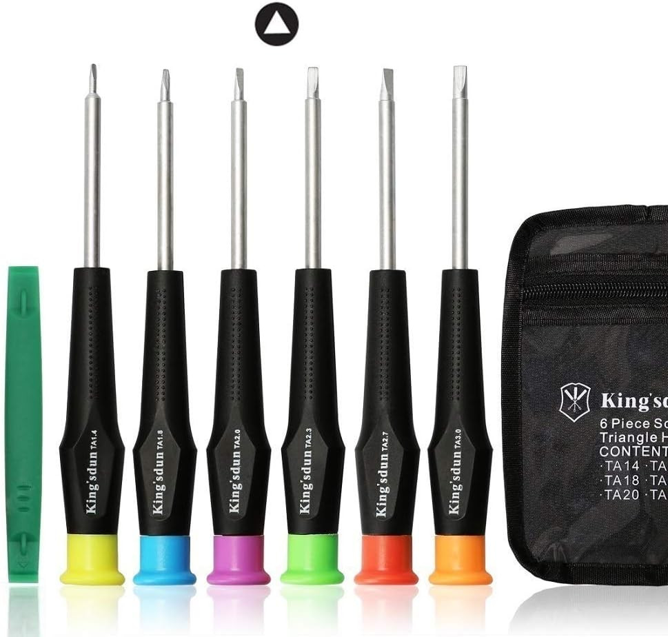 Full Triangle Head Screwdriver Set for Electronic Toys, 7-Piece Triangle Securit