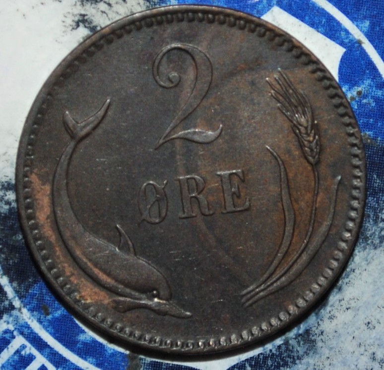 AU Denmark 2 Ore 1883 {{{D231