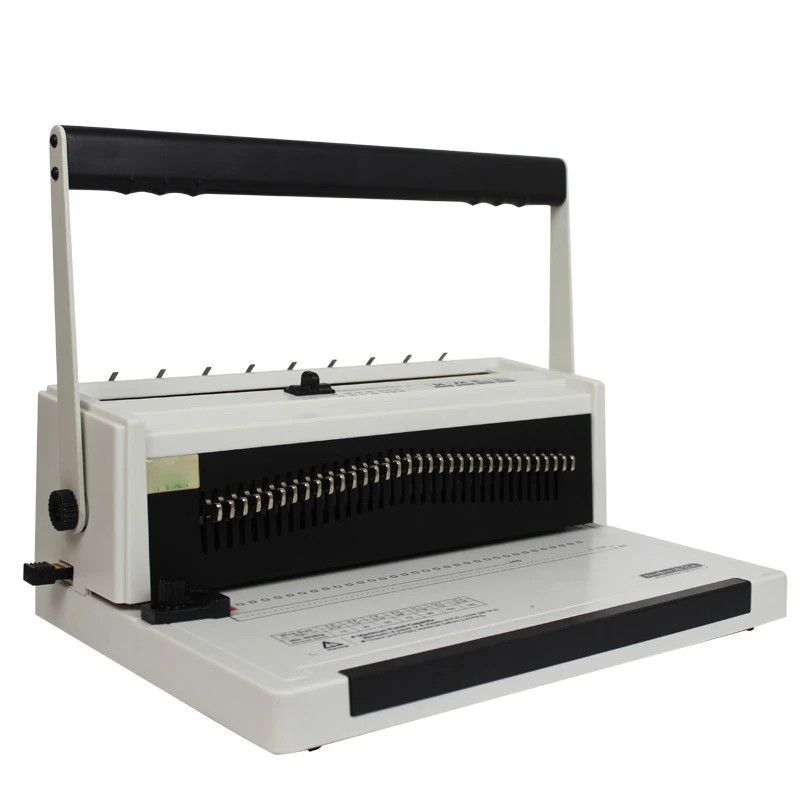 Double-Coil Manual Wire Binding Machine 34-Hole Punching Machine for Office Use