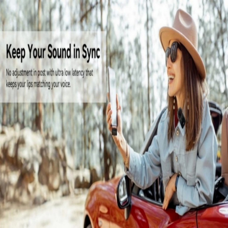 3in1 Mini Microphone for iPhone/Android/Camera Wireless Lavalier Microphone&/-/