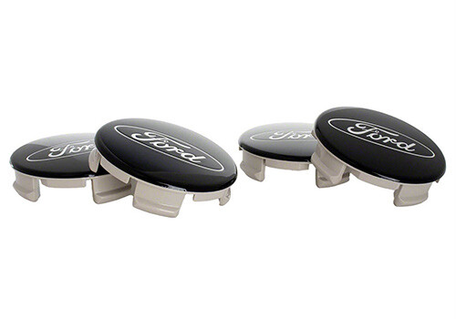 Ford Truck/SUV Black and Chrome Wheel Center Cap Kit M-1096K-BCT