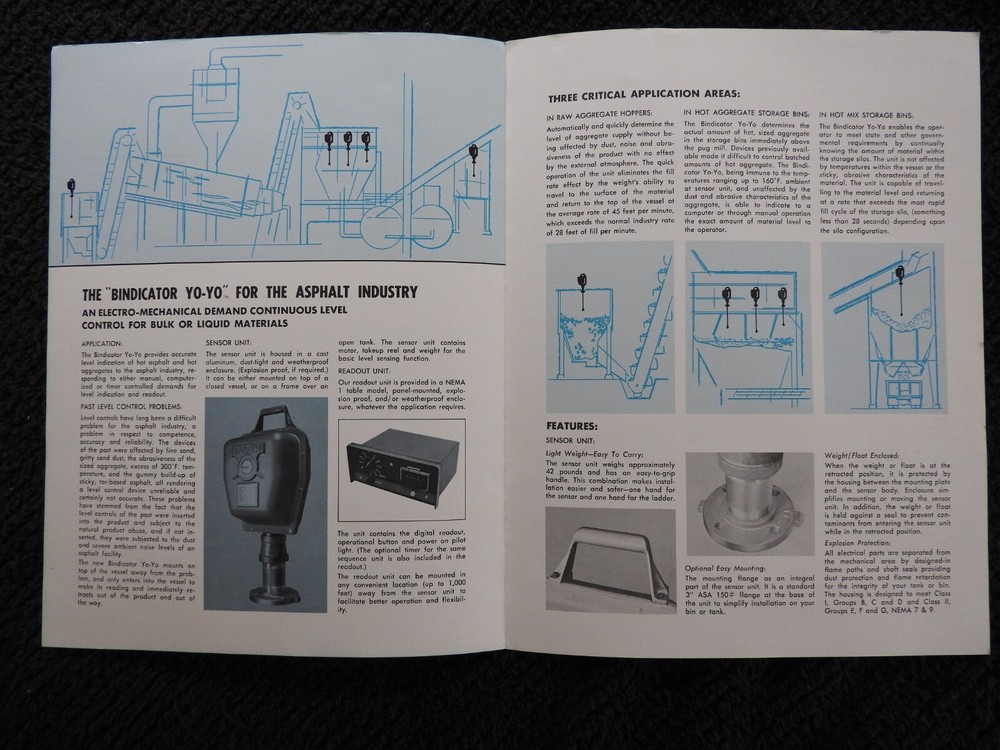 1973 Berwind Corp Bindicator Level Control Engineering Brochures Port Huron MI