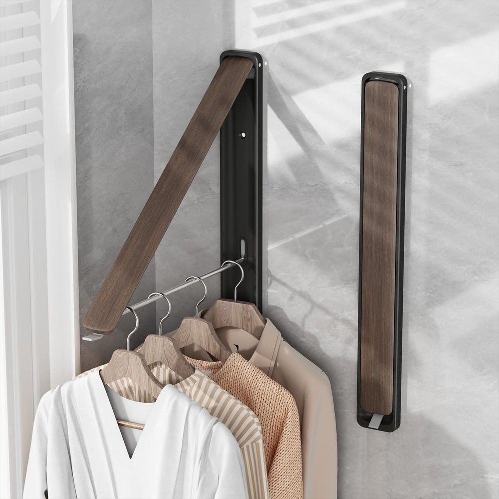 Clothes Drying Rack for Laundry Drying Rack Wall Mounted Clothes Hanger Rack ...