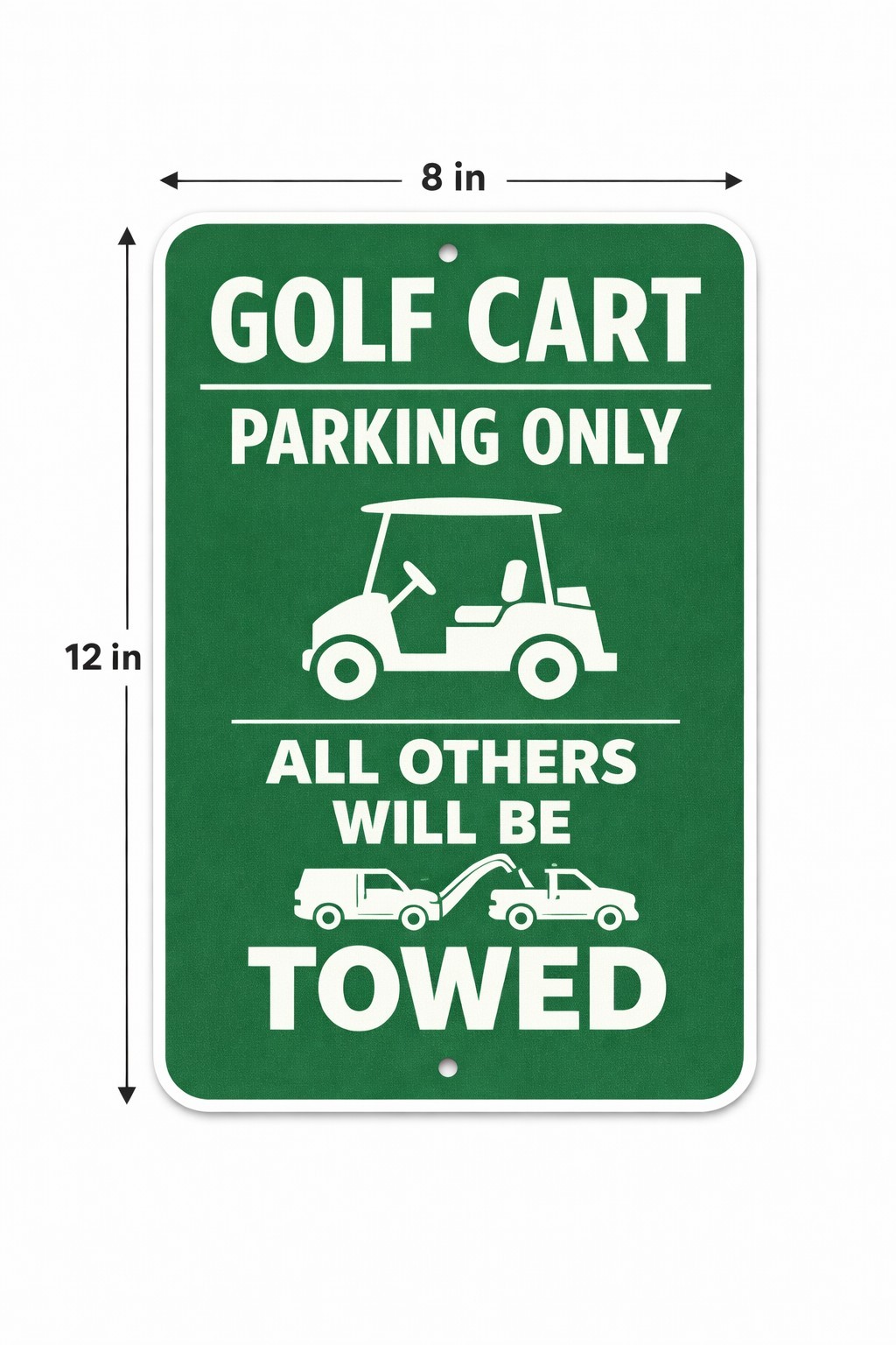 Golf Cart Parking Only Sign Funny Golf Cart Will Be Towed Metal Sign Golf Course