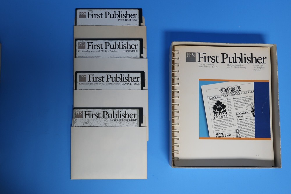 First Publish IBM Desktop Publishing Computer Program Software 5.25" Floppy Disc