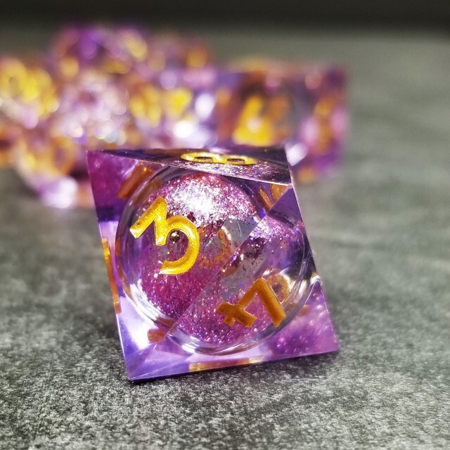 Sage's Spirits - Arcane Spirits Liquid Core Sharp Edge Resin Dice Set