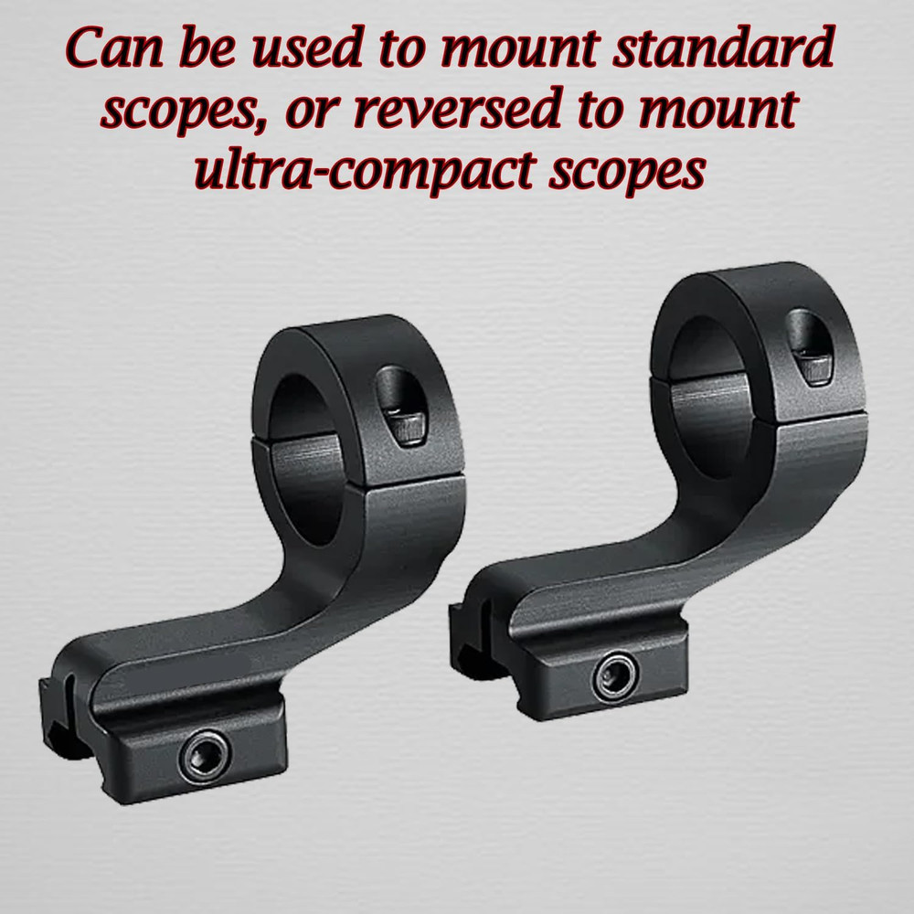 Offset Reversible 1 Inch Diameter Rifle Scope Rings 1 Scope Mount...