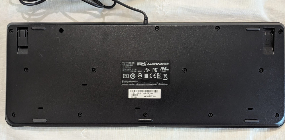 Alienware Gaming Wired USB Keyboard and Mouse