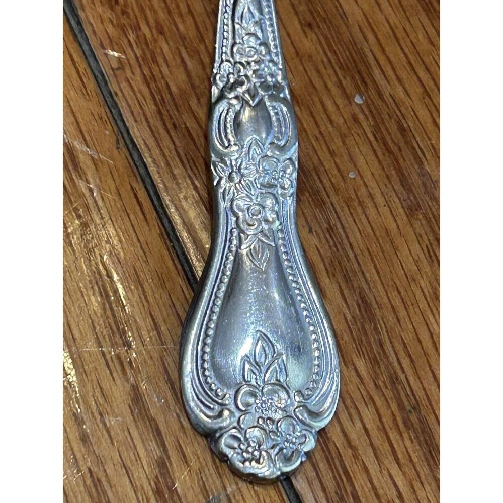 Rogers Stainless Flatware Teaspoons Set Of 3 Rose Pattern