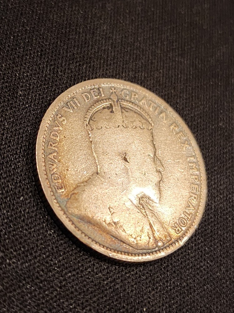 1906 Canada 25 Cents Silver Coin