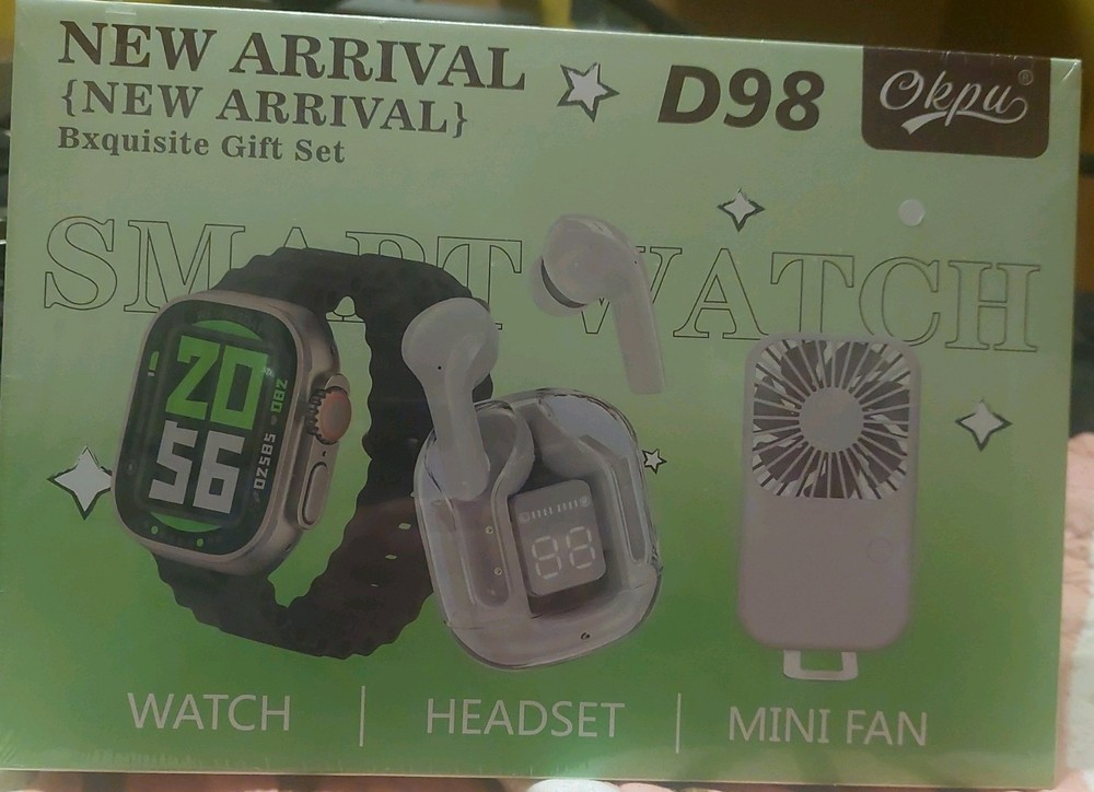 Smart Watch Gift Set Manual D98 SEALED