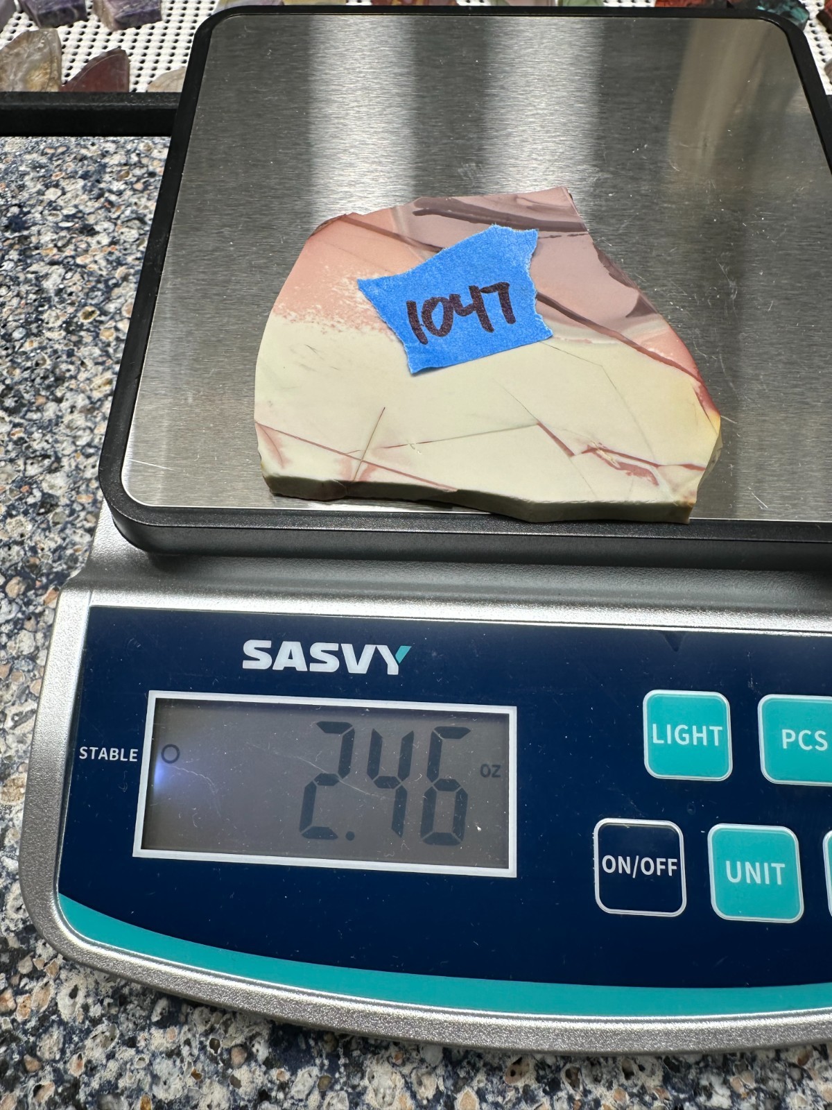 Willow Creek Jasper slab, Great for making cabochons 2.46oz (1047)