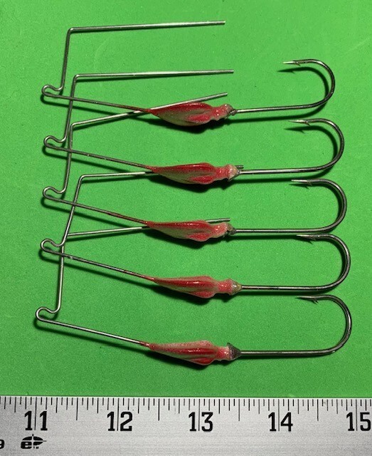 5 Painted Buzzbait Frames, 3/8 oz.