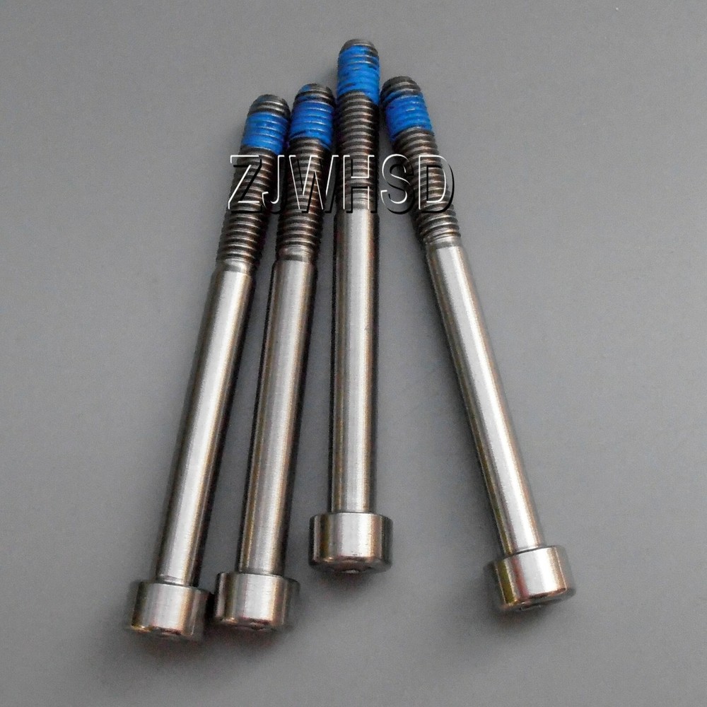 4pcs M6 x 65 mm Ti Titanium Screw Bolt Allen Hex Socket Cap Head + Thread Locker