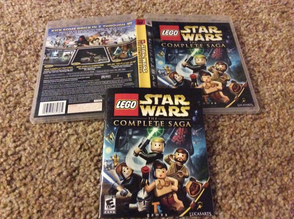 LEGO Star Wars: The Complete Saga Used Case & Manual only Free US Shipping
