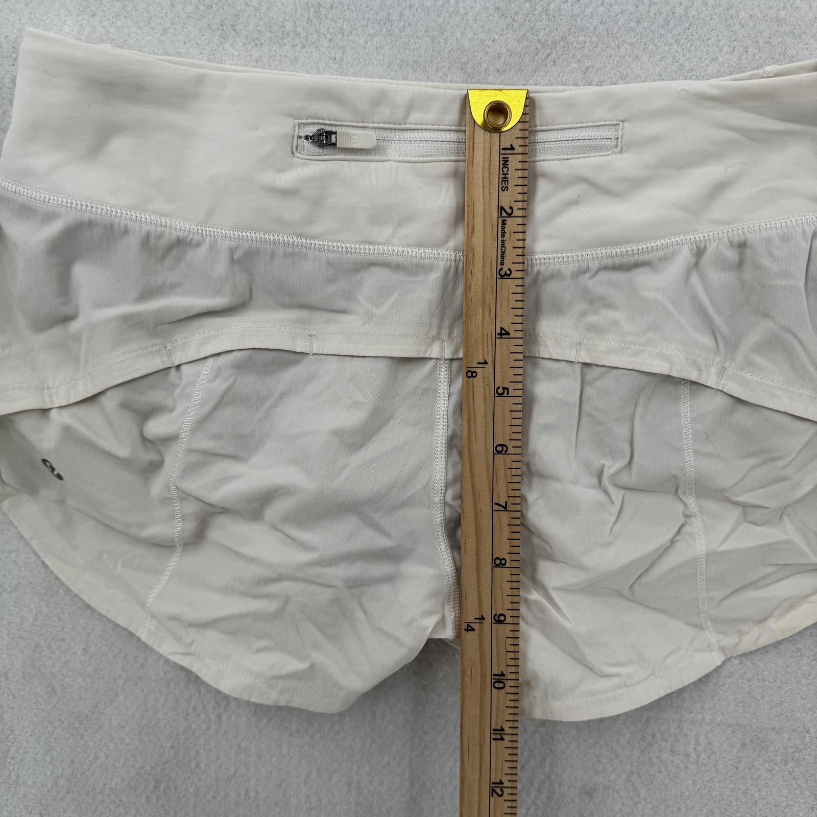 Lululemon Shorts Womens 4 Run Speed Athletic Lined Zip Pocket Lightweight Gym