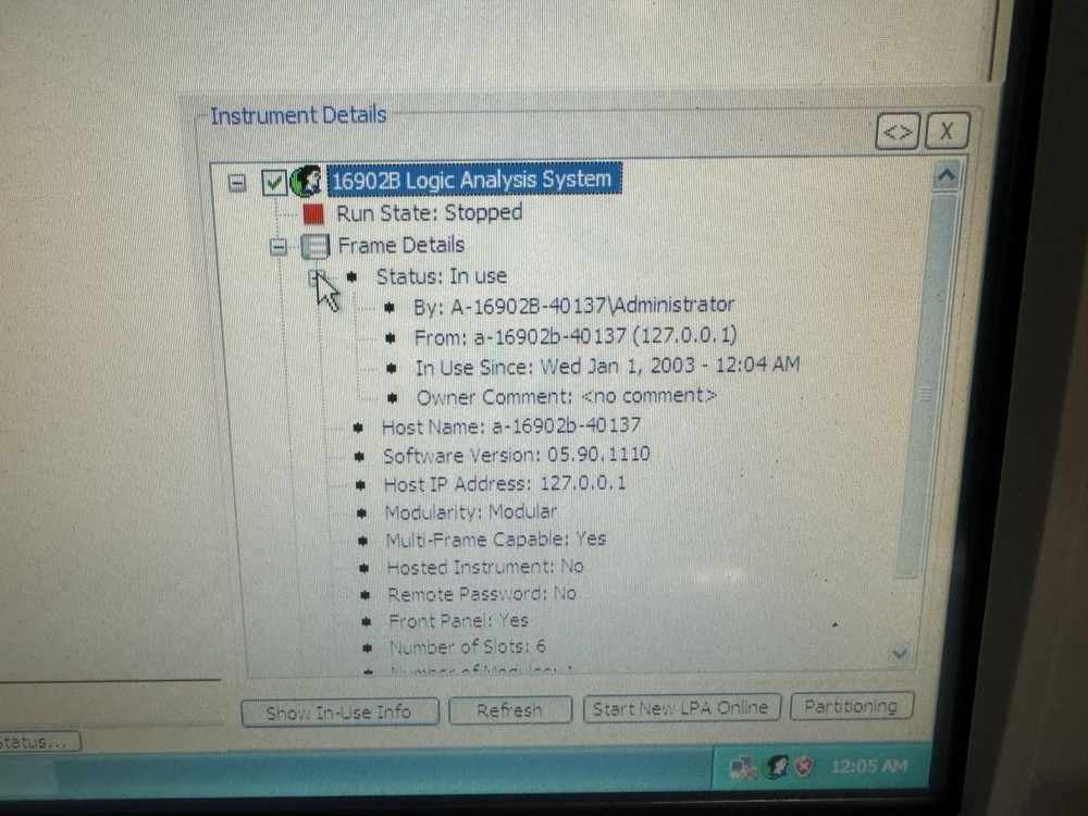 Keysight Agilent 16902B Logic Analysis System