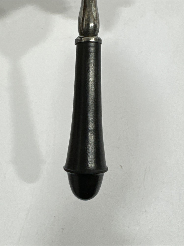 Vintage Antique Brass Tea Strainer with Wood Handle England