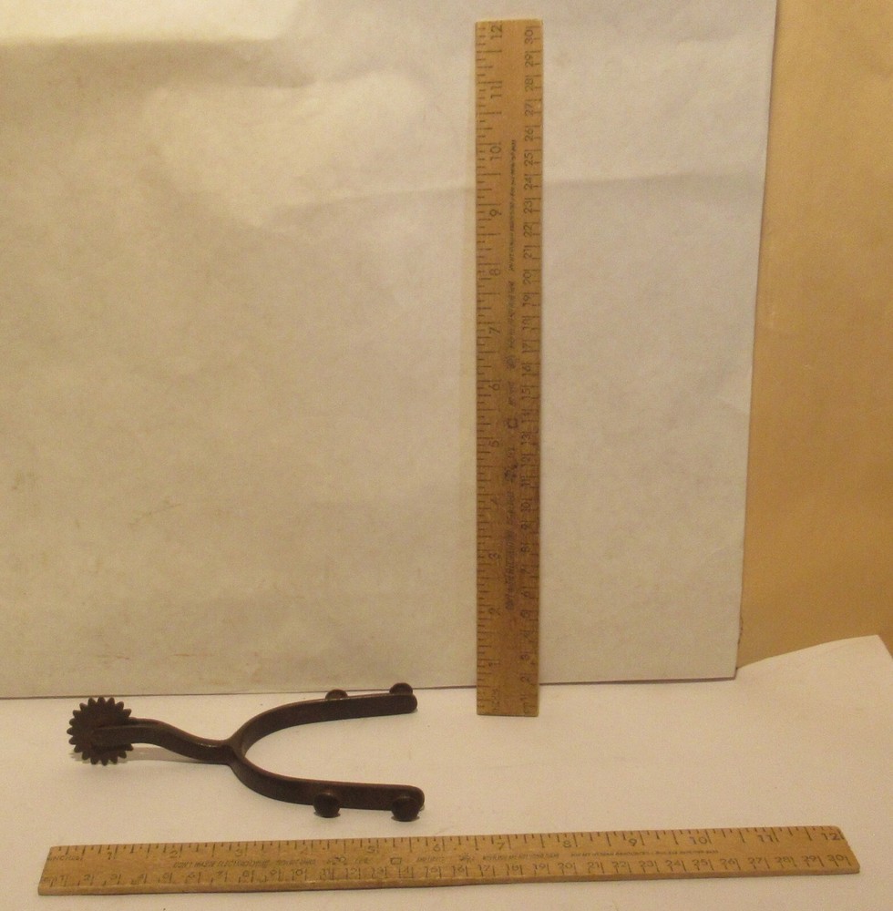 DOUBLE FIXED BUTTON Cowboy Spur - Western SINGLE SPUR - # 4