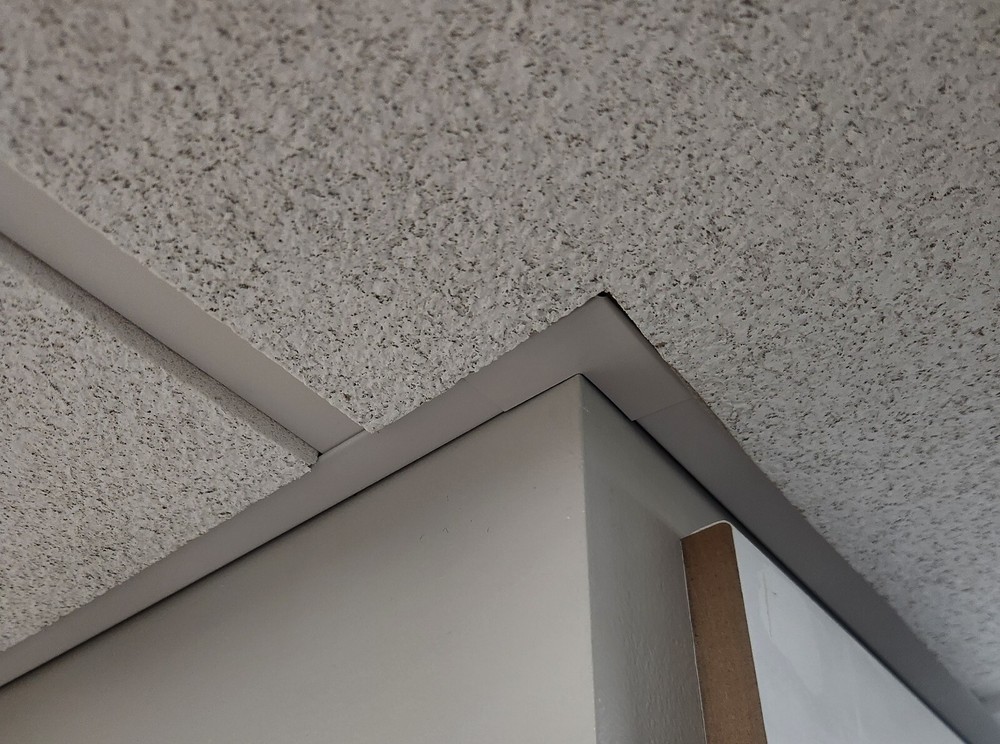 Suspended Drop Ceiling Grid Outside Corner Cap Trim Cover