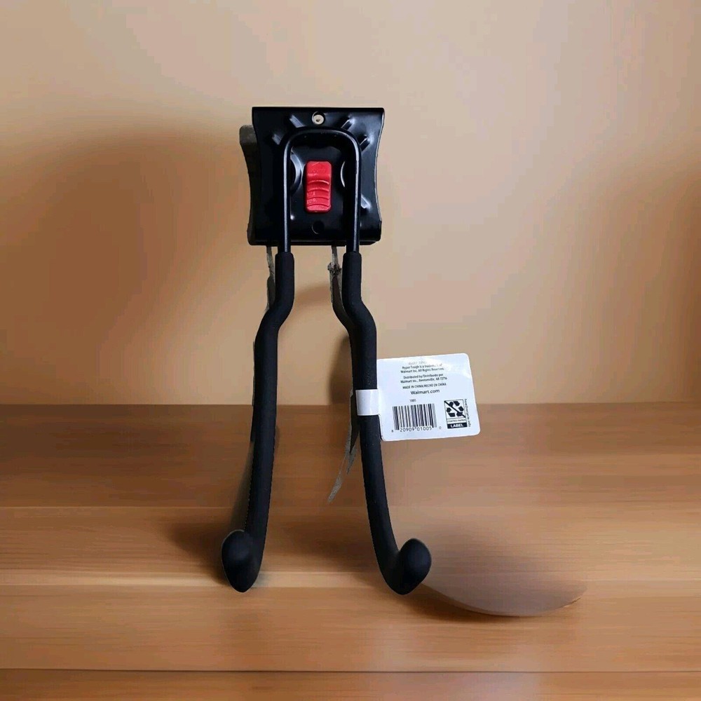 Hyper Tough Quick Release 6" U Hook Snap Rail Wall Mount Garage Tool Organizer