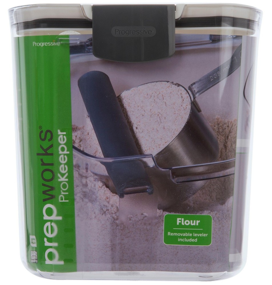 Flour Storage Container, 4-Quart, BPA-Plastic, Dishwasher Safe