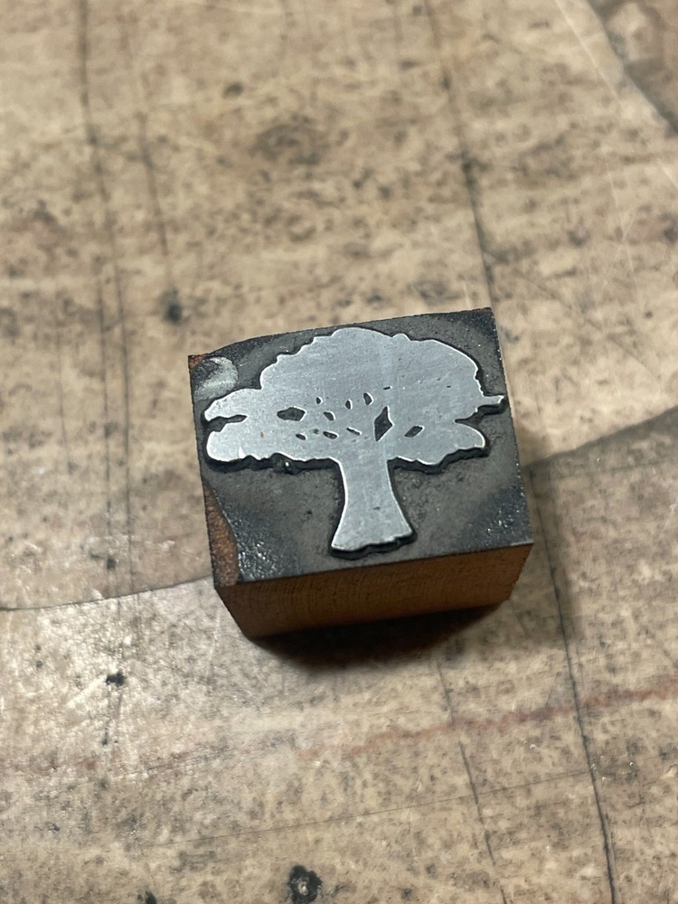 Printing Letterpress Printers Block Small Tree (2025)