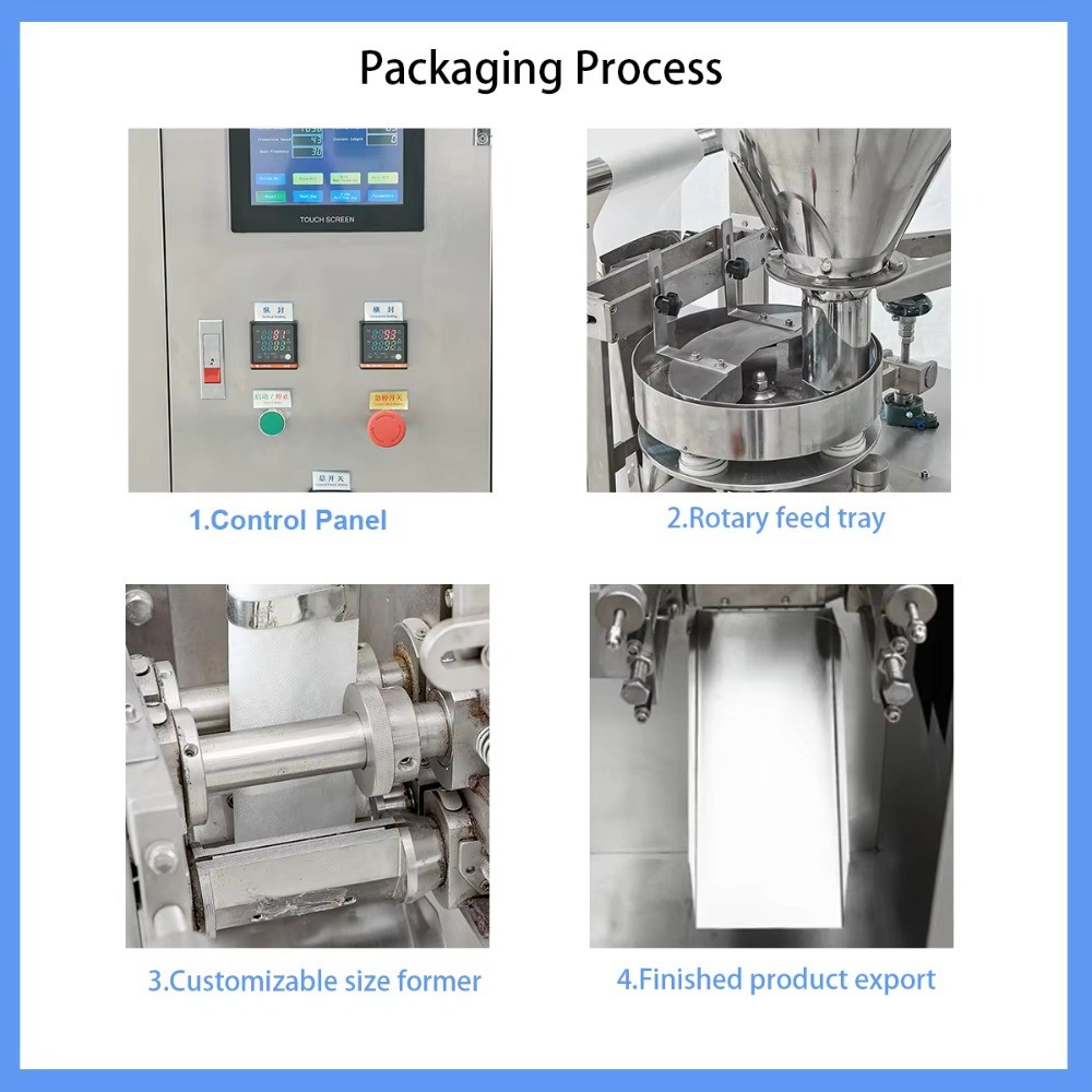 High Speed Small Teabag Scale Tea Bag Making Packing Machine with Thread Line