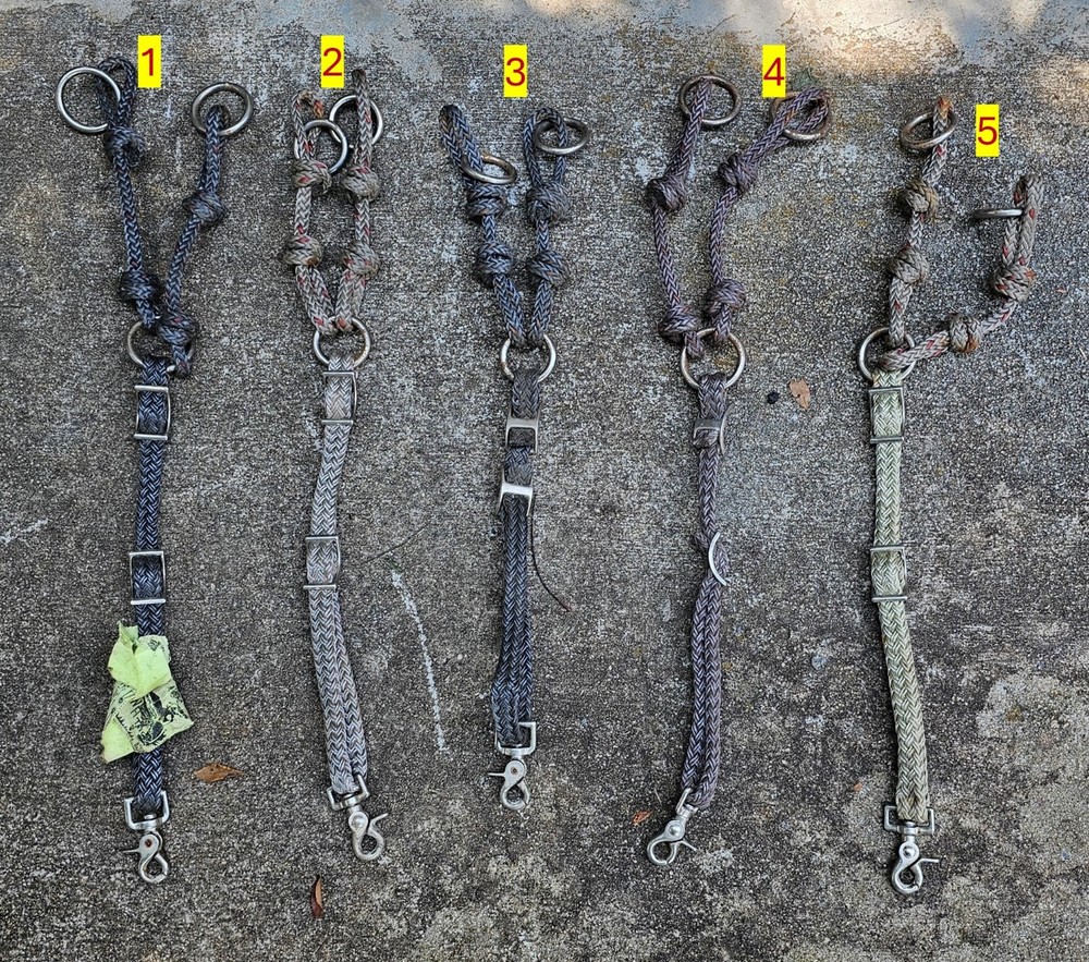 Used Nylon Training Forks with Conway Buckles and Trigger Snap