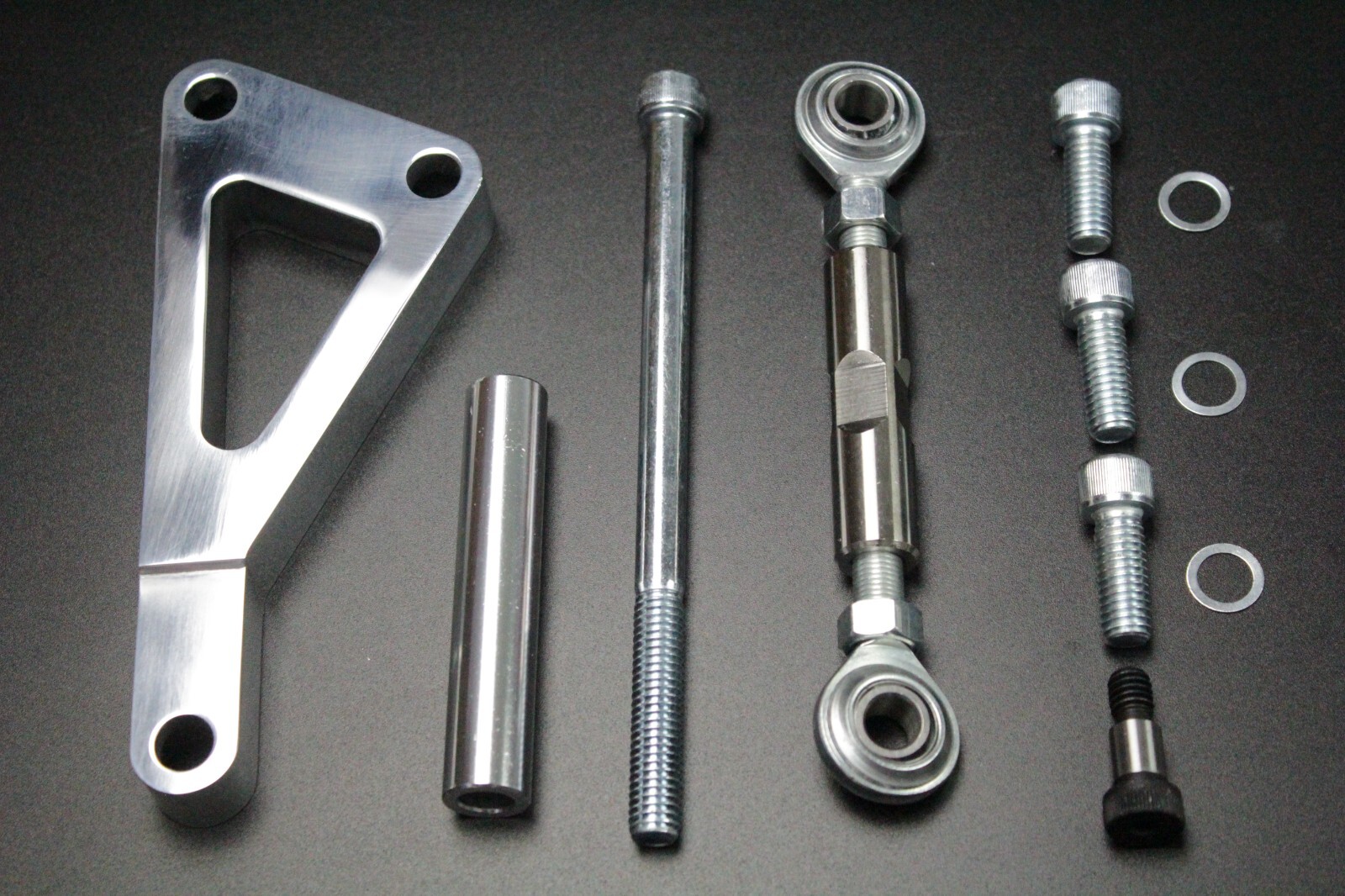 SBC SB Chevy Pulley & Bracket Kit w/ Power Steering Long Water Pump & Alternator