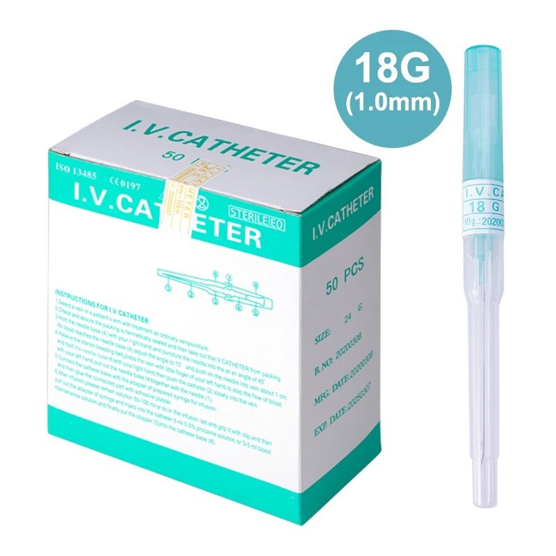 Piercing Needle Disposable Catheter Cannula 50 Pcs