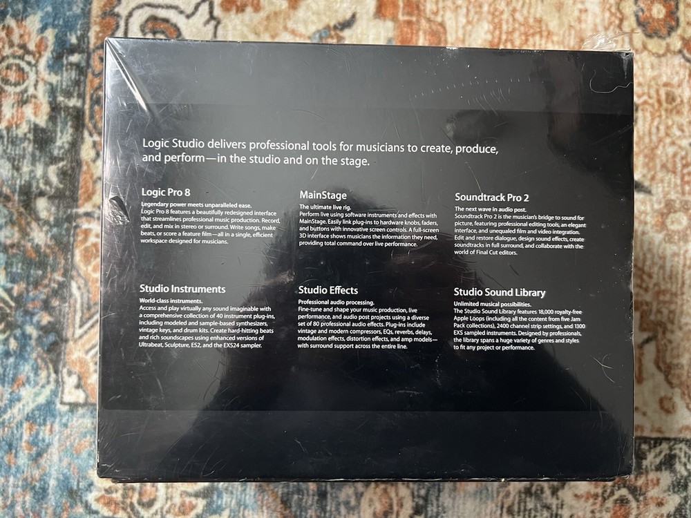 Unopened Logic Pro 8 Academic