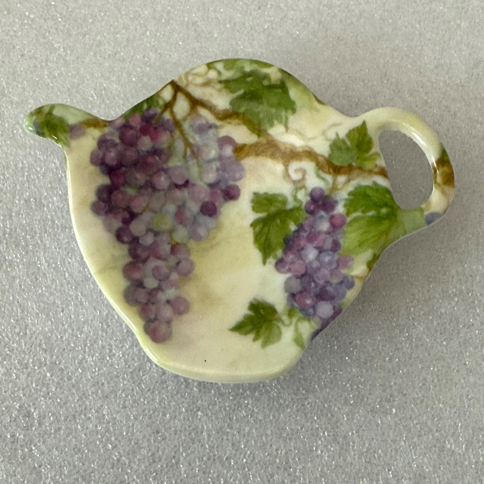 Grapes On A Vine TEA BAG Holders SET of THREE Melamine Chip Free Made in Italy