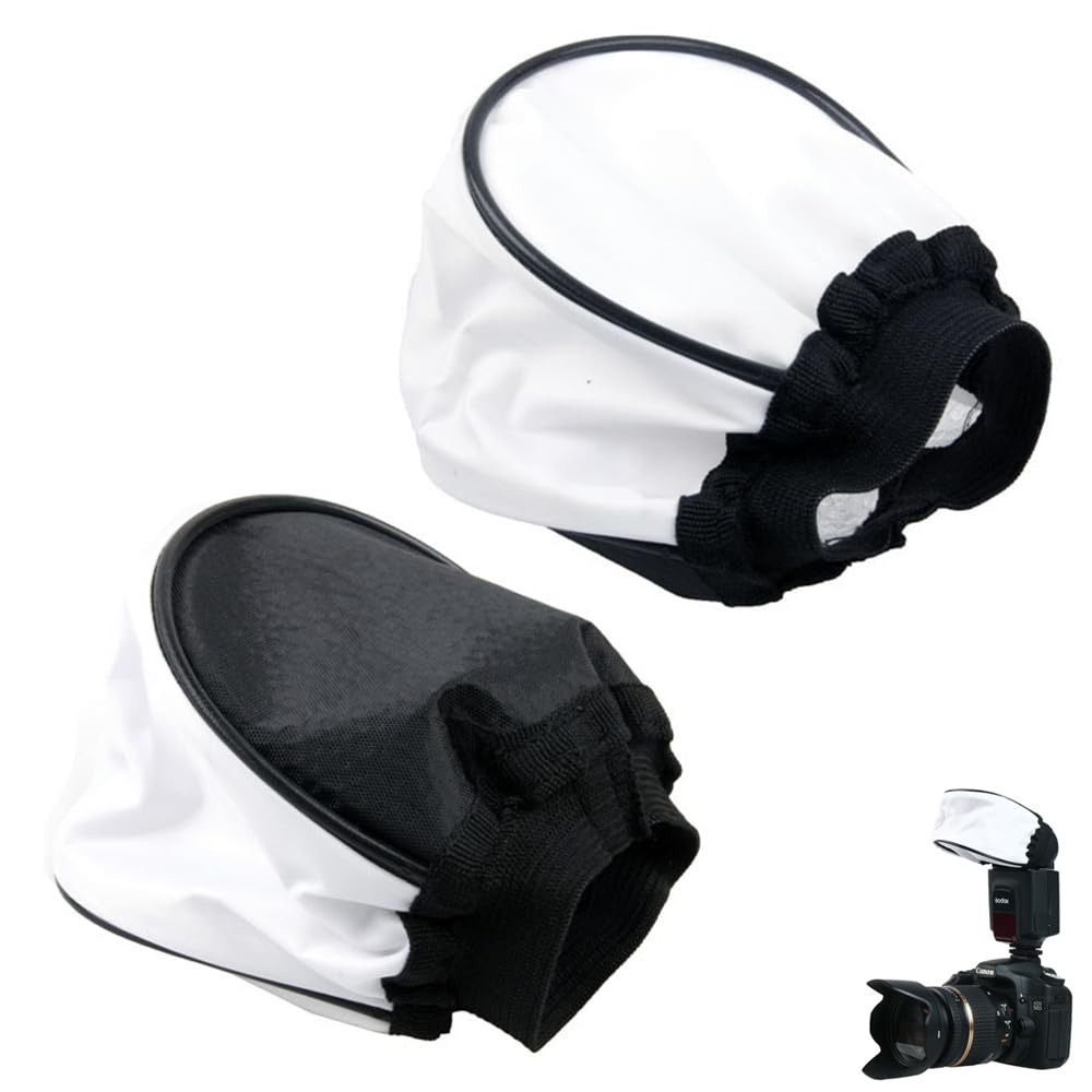 ThtRht 2 Pack Universal Flash Diffuser Mini Fabric Soft Light Flashes Bounce...