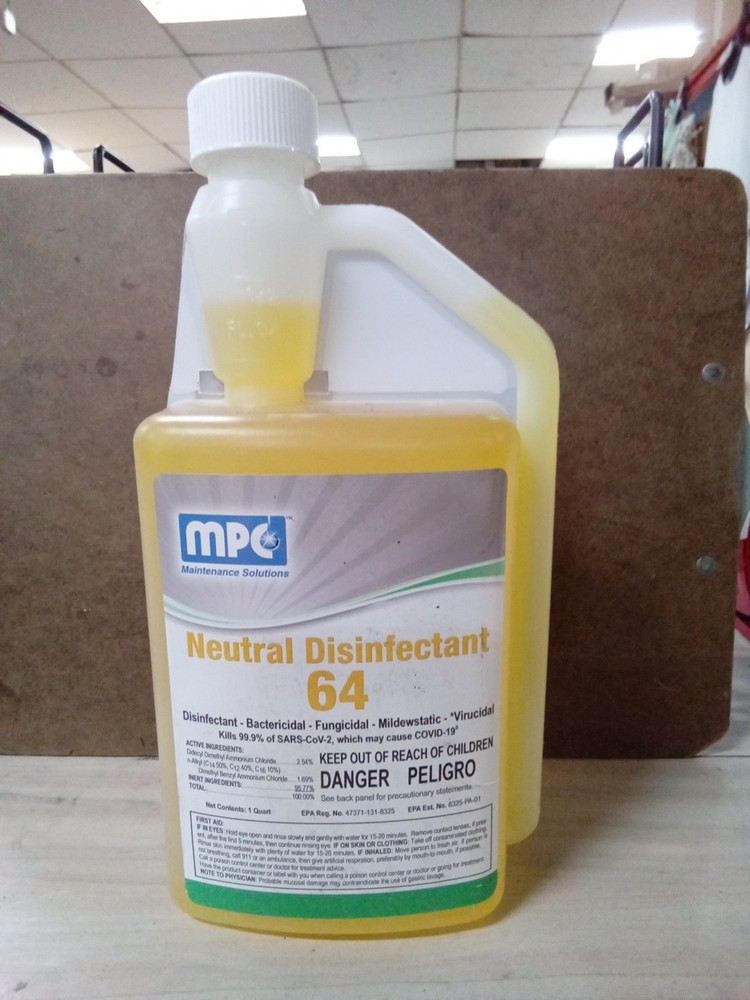 MPC 120527 Neutral Disinfectant 64,  1 quart - 1114