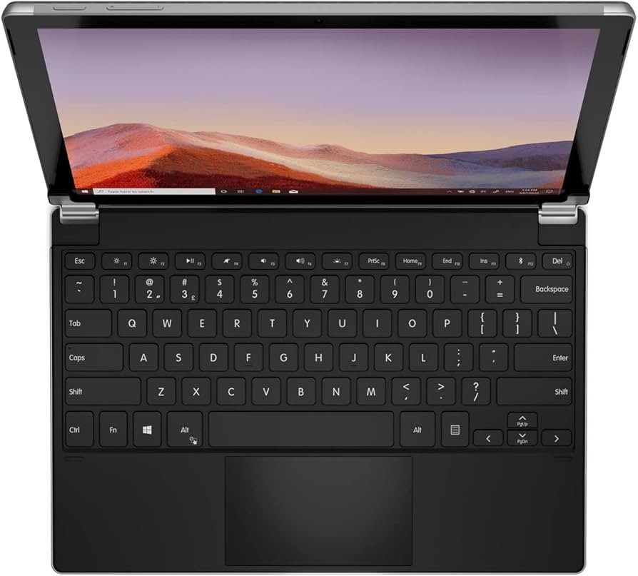 Brydge Wireless Keyboard with Touchpad for Surface Pro X, Platinum