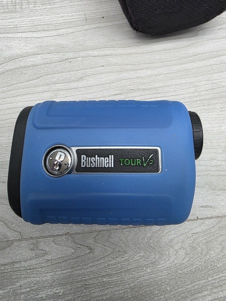 Bushnell ‎Tour V2 Golf Laser Rangefinder With Case Tested Needs Battery