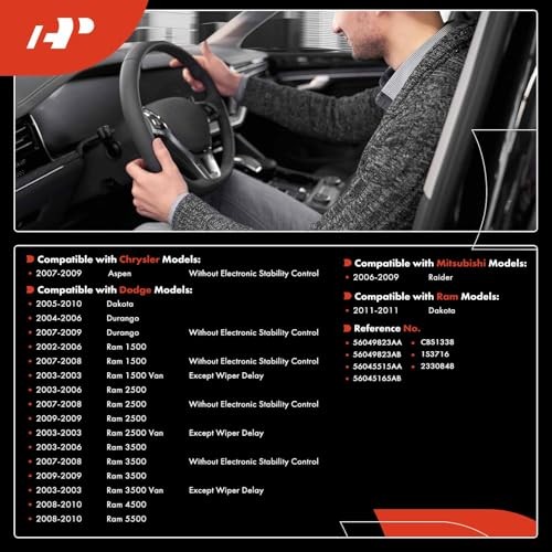 Turn Signal Windshield Wiper Multifunction Switch Compatible with Dodge Ram