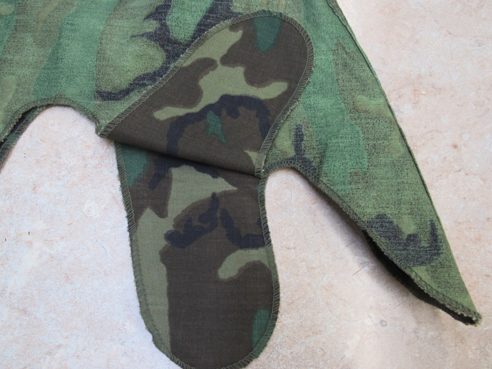 US Vietnam Era M1 Helmet Cover Erdl Woodland Camouflage Dated 1969 Original